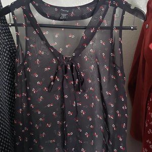 Sheer see through blouse